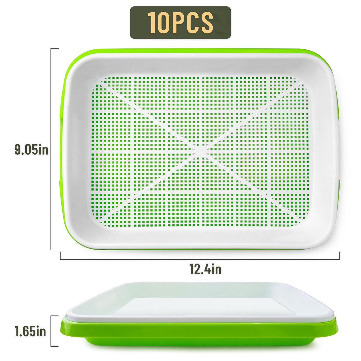 WarmFarm Pack 10 germination trays supporting scalable seed starts for classrooms or homes