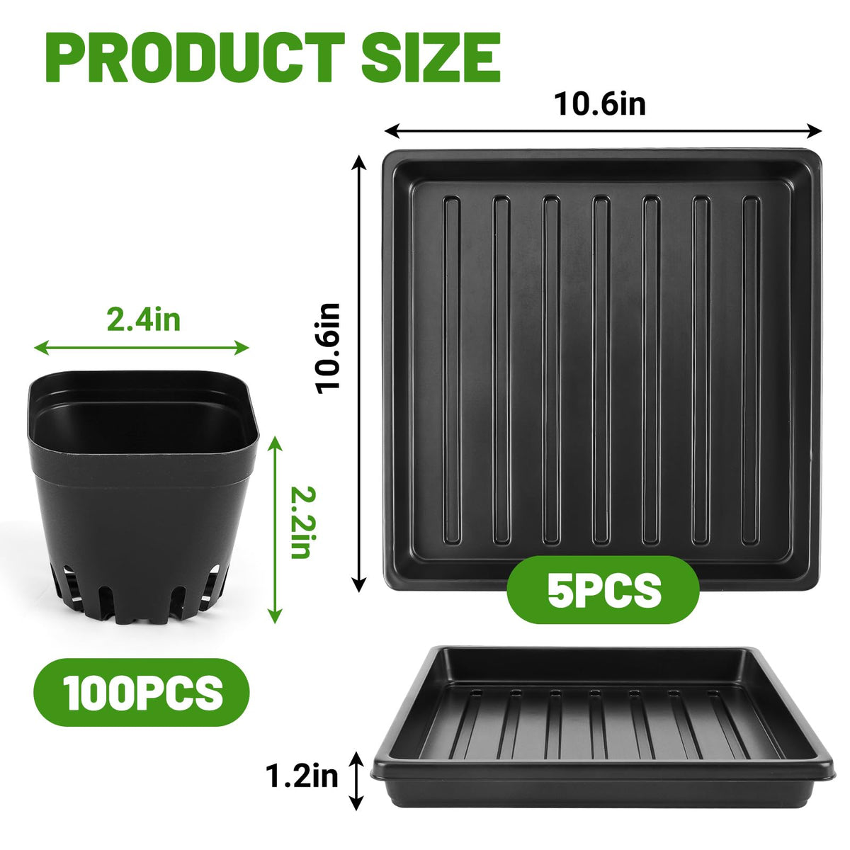 Warmfarm seedling trays holding 16 pots per tray for neat propagation.