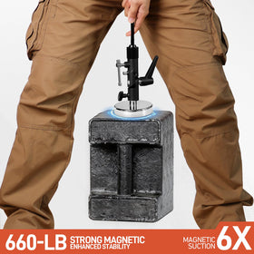 WARMOASIS reinforced aluminum ribs for durability on job sites.