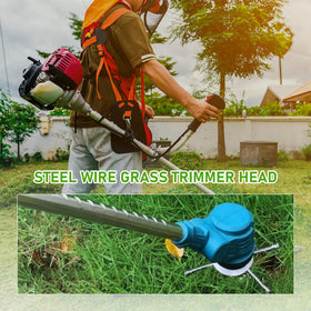 Warmow steel wire trimmer head for moss and rust removal in yards