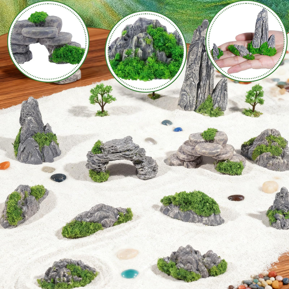 Warmtree fake rock scenery accessory provides versatile decorating options.