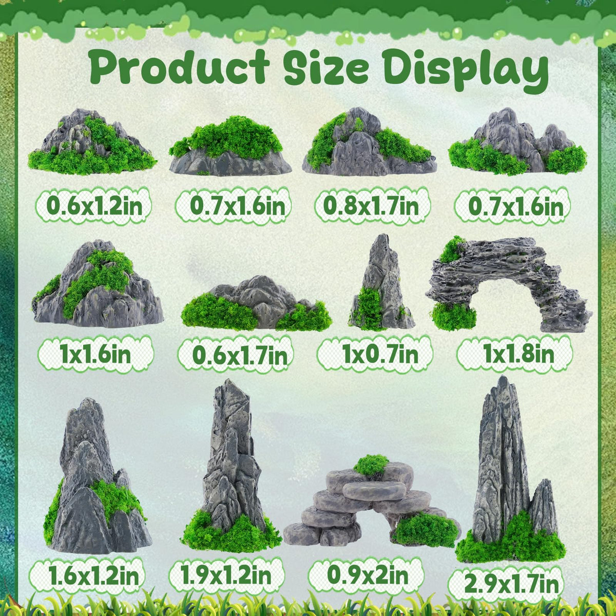 Warmtree miniature rocks for dioramas add natural texture to scenes.