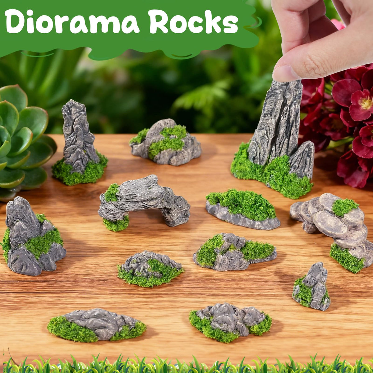 Warmtree sand table rocks set suitable for DIY tabletop designs.