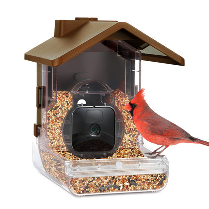 Wasserstein Bird Feeder Case front view showing weatherproof housing for outdoor cameras.
