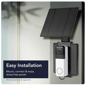 Outdoor solar charger ready to install beside your door