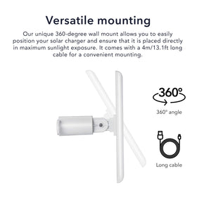 Wasserstein solar panel 360-degree mount enables versatile outdoor placement