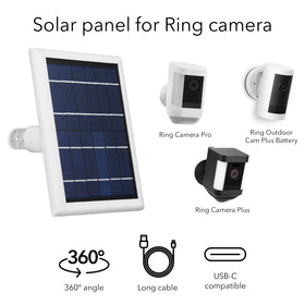 Wasserstein solar panel energy-sustaining outdoor security without frequent battery swaps
