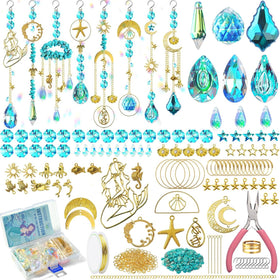 WASTROYAL 420pcs suncatcher kit accessories for DIY crystal decor