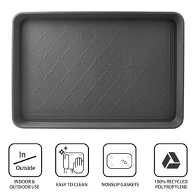 Wataniya Pet boot tray non-slip-bottom prevents sliding on slick floors.