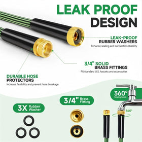 Watato 3-4-inch brass fittings ensure leak-free connections with standard hoses.