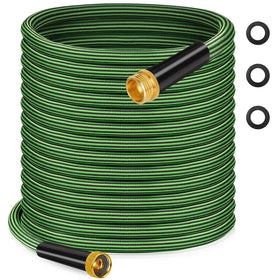 Watato Garden Hose 50ft non-expandable delivers steady water flow for garden watering.