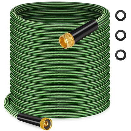 Watato Garden Hose 50ft non-expandable delivers steady water flow for garden watering.