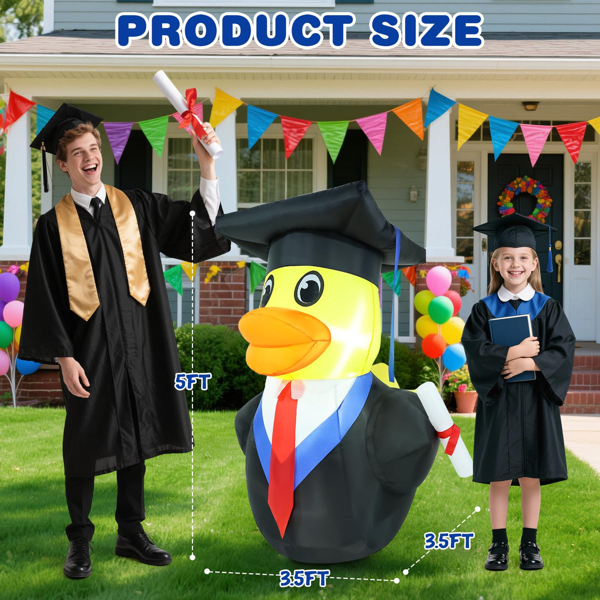 Watato waterproof polyester grad duck decoration withstands wind and rain.