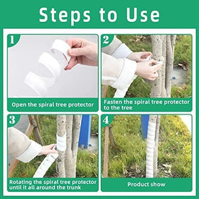 Watayo easy-install bark protector enables quick setup around young trees