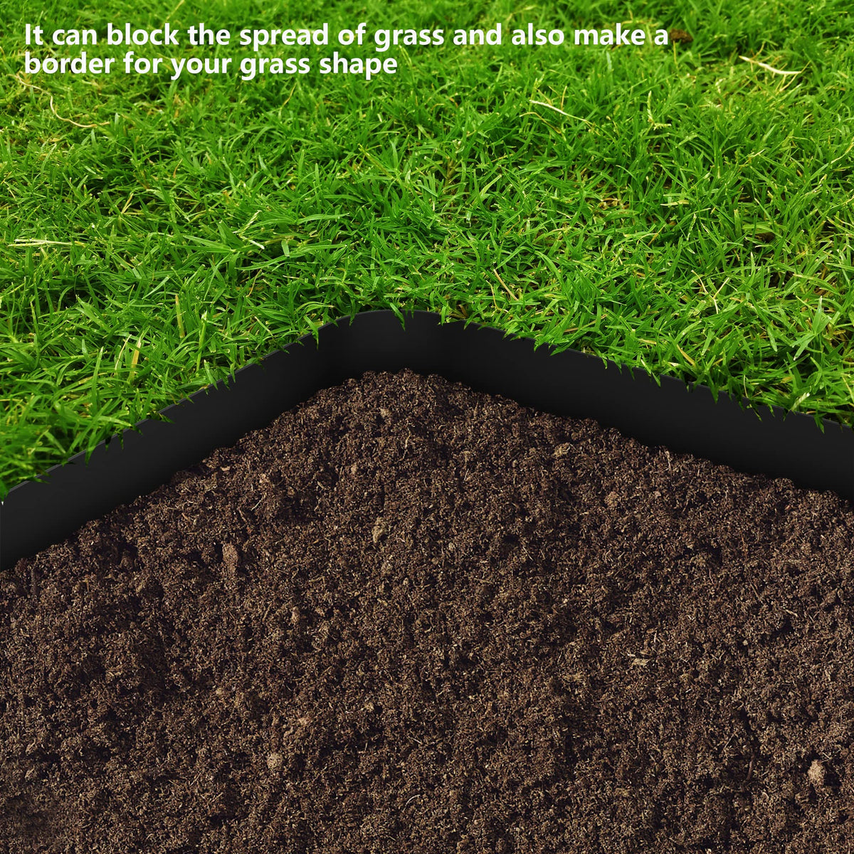 Watayo ground spikes included provide secure holding for durable lawn edge installation.