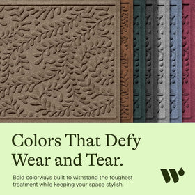 WaterHog Boxwood all-weather mat withstands rain and mud.