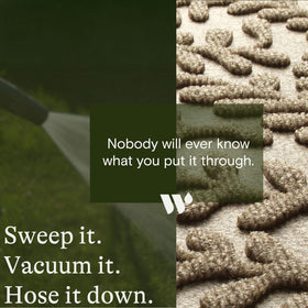 WaterHog Boxwood easy to clean and maintain.