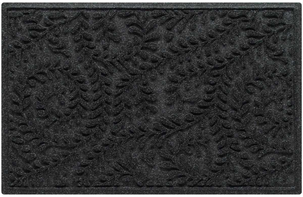 WaterHog Boxwood front door mat close-up texture showing absorbent surface for entryways