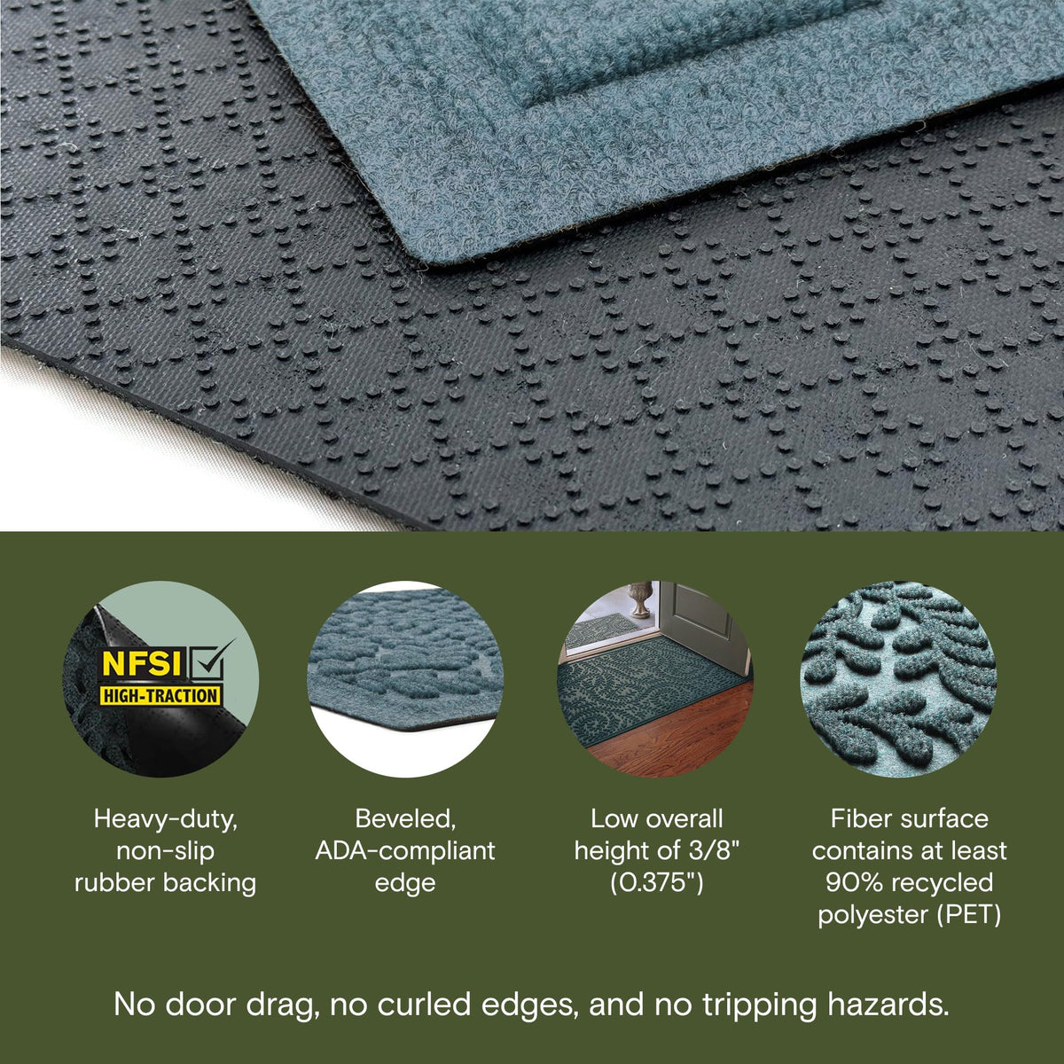 WaterHog Boxwood entry mat suitable for indoor and outdoor use
