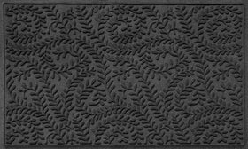 WaterHog Boxwood front door mat for indoor/outdoor use traps dirt effectively.