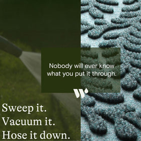WaterHog Boxwood mat with durable rubber backing and weather resistance