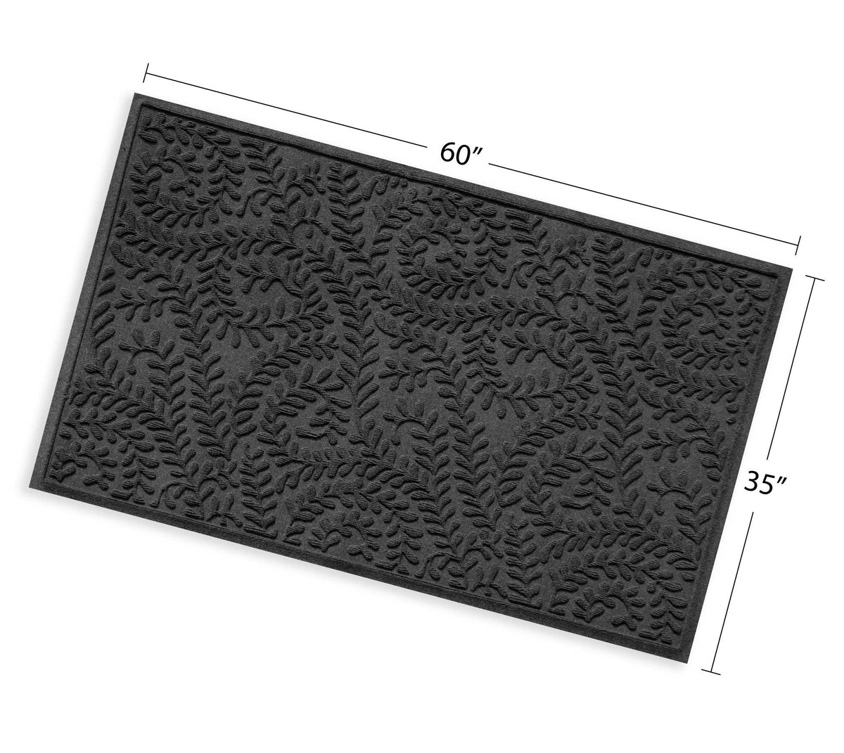 WaterHog Boxwood made-in-USA premium PET fibers deliver sturdy daily use.