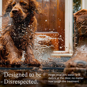 WaterHog Boxwood is a durable, all-weather entry rug for busy homes