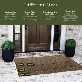 WaterHog Cordova indoor-outdoor mat handles all weather at busy entrances.