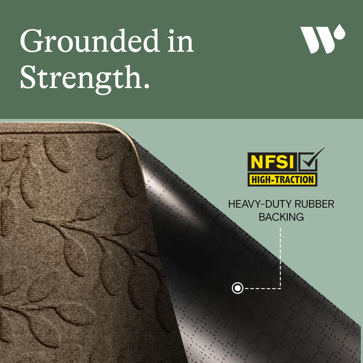 WaterHog non-slip bottom camel mat suitable for high-traffic entrances