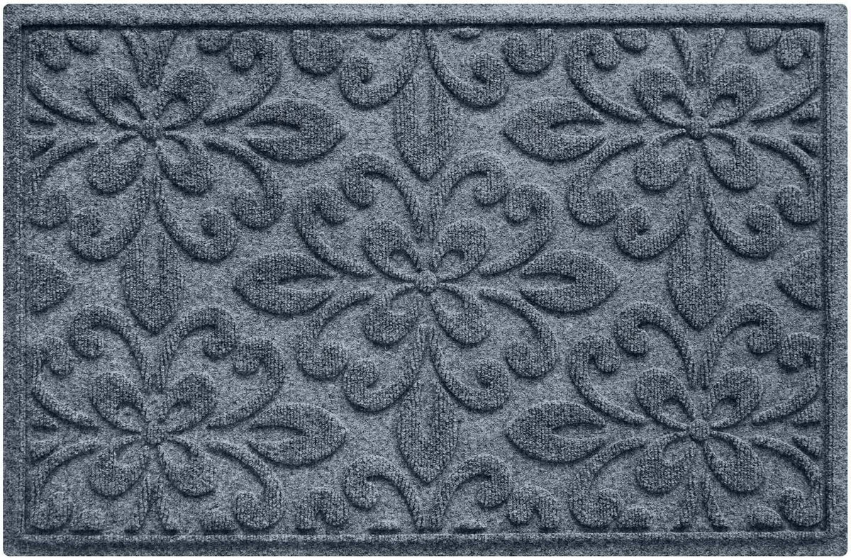 WaterHog Phoenix Bluestone front-door-mat 2x3 traps dirt and moisture at the entry