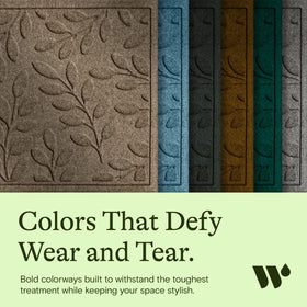WaterHog rubber back with SBR backing in camel provides non-slip stability