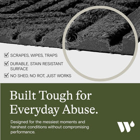WaterHog Squares dirt and moisture trap reduces indoor mess.