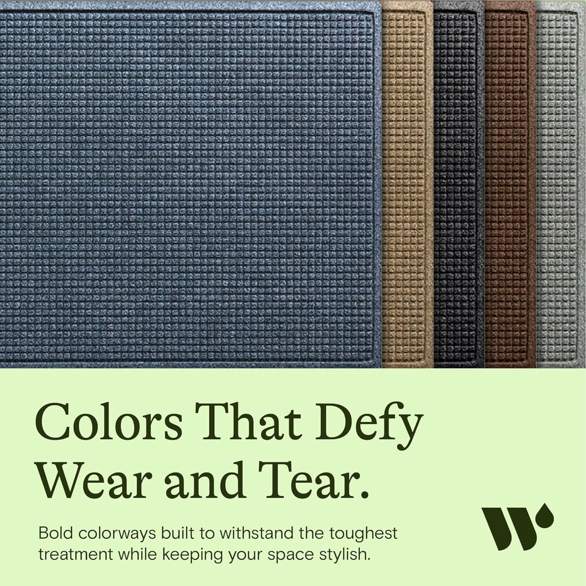 WaterHog Squares easy-clean mat cleans with a quick shake or rinse.