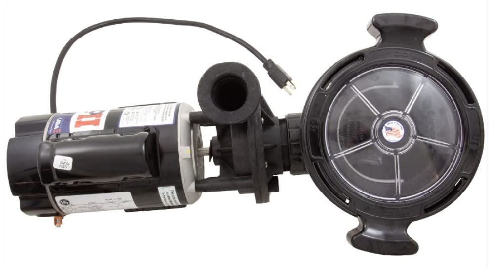 Waterway Hi-Flo II connection area features hose adapters.