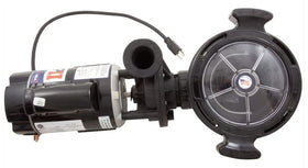 Waterway Hi-Flo II connection area features hose adapters.