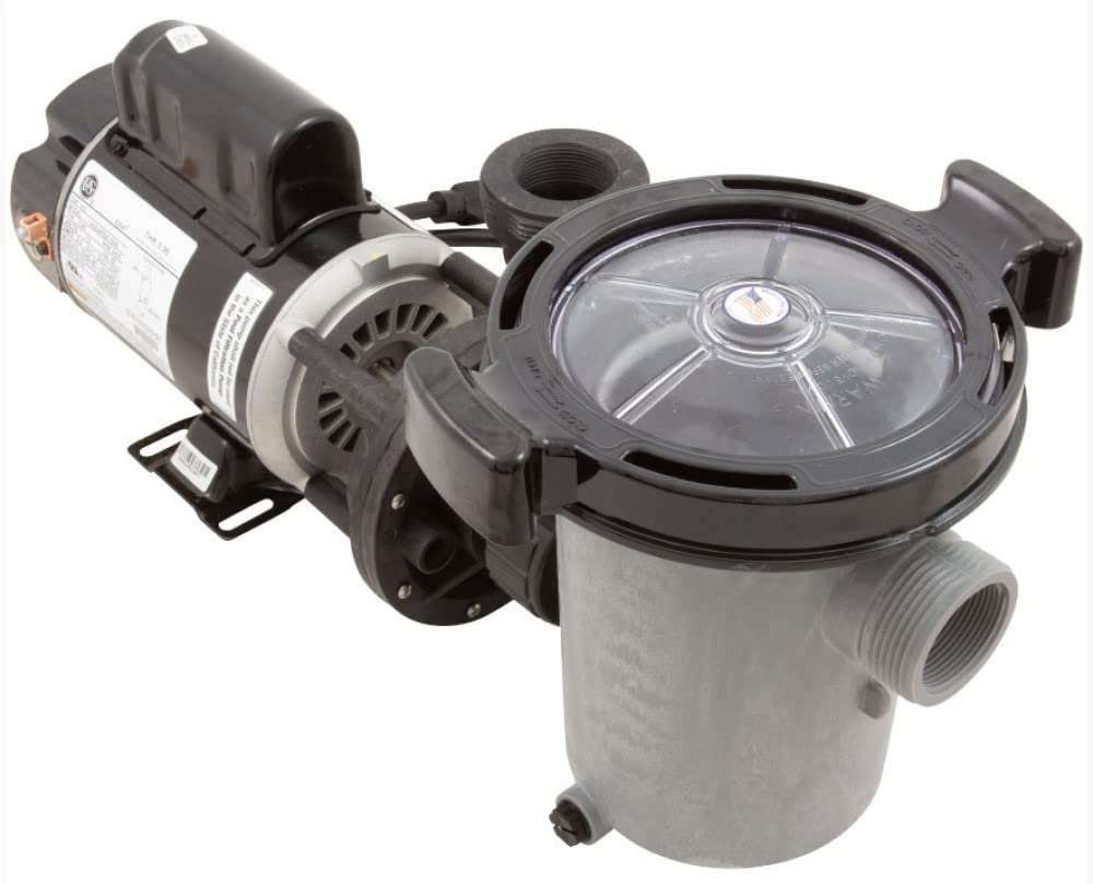 Waterway Hi-Flo II in-use image implies reliable pool circulation.