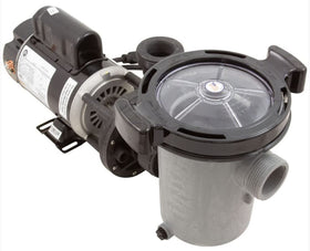 Waterway Hi-Flo II in-use image implies reliable pool circulation.