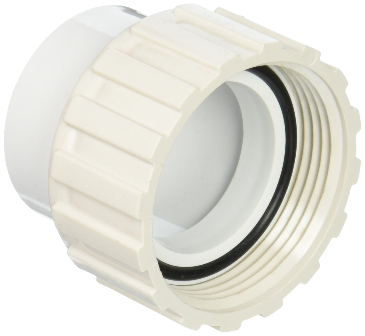 Waterway pump union with 1-1/2 inch buttress-thread to slip connection, for spa and pool pumps