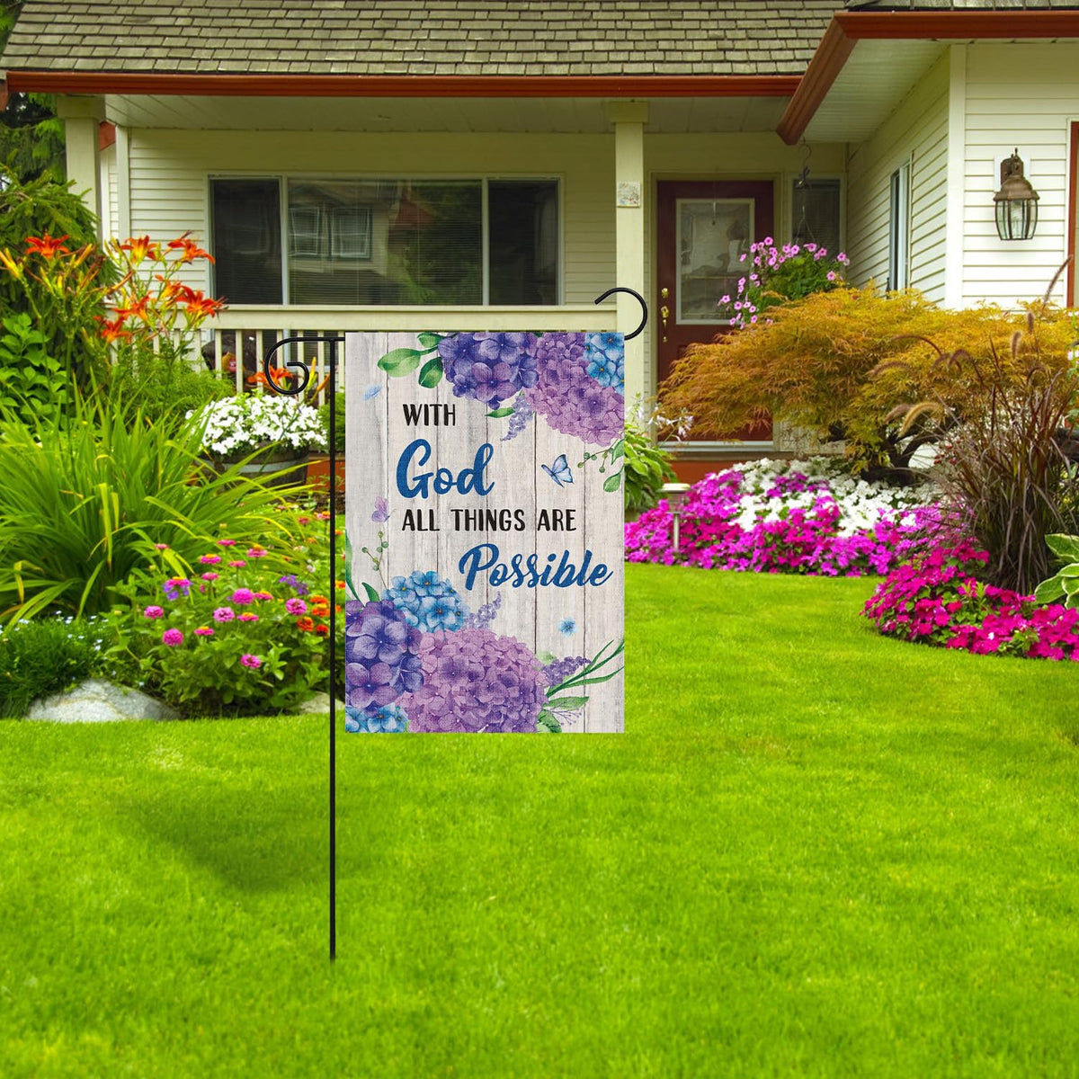 WATINC Easter-ready garden flag adds festive outdoor charm