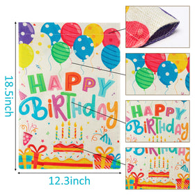 WATINC Lets Party flag double-sided colorful banner for yard celebrations.