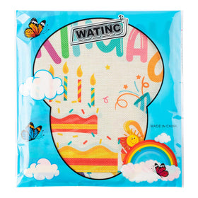 WATINC Reusable, washable flags for multiple birthday parties.