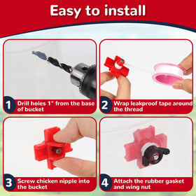 WATMTIN wing nuts simplify assembly and adjustments during setup