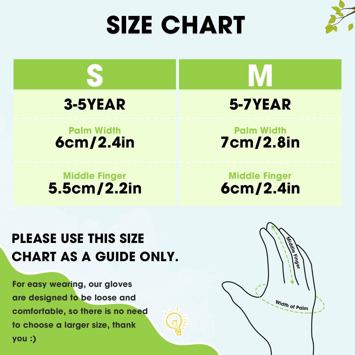 WAWSAM Kids Gardening Gloves with green unicorn pattern to boost outdoor engagement