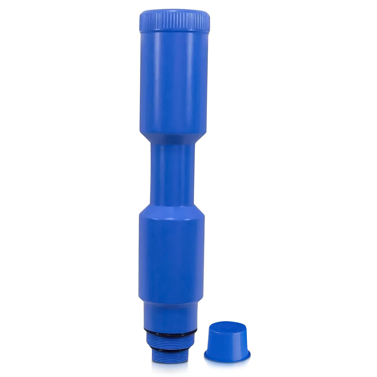 Wave Pool 16-inch skimmer plug demonstrates a secure seal for winterizing.