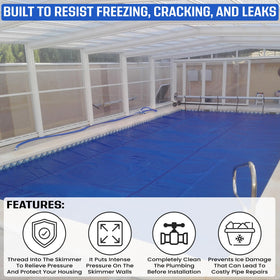 Wave Pool compatible with above-ground and inground pools for easy winterizing.