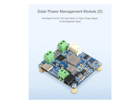 Waveshare Solar Power Manager-D USB-C port supports versatile device charging.