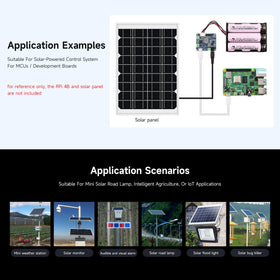 Waveshare Solar Power Manager Module D LED status indicators highlight system health