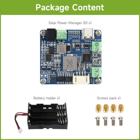 Waveshare Solar Power Manager Module D top ports for quick panel connections