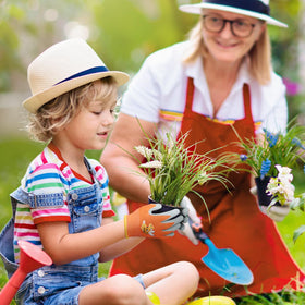 WAWSAM Kids Gardening Gloves durable polyester for light chores