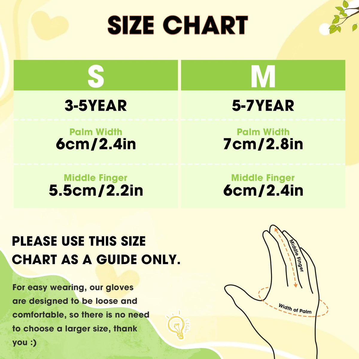 WAWSAM Kids Gardening Gloves snug fit supports precise gardening
